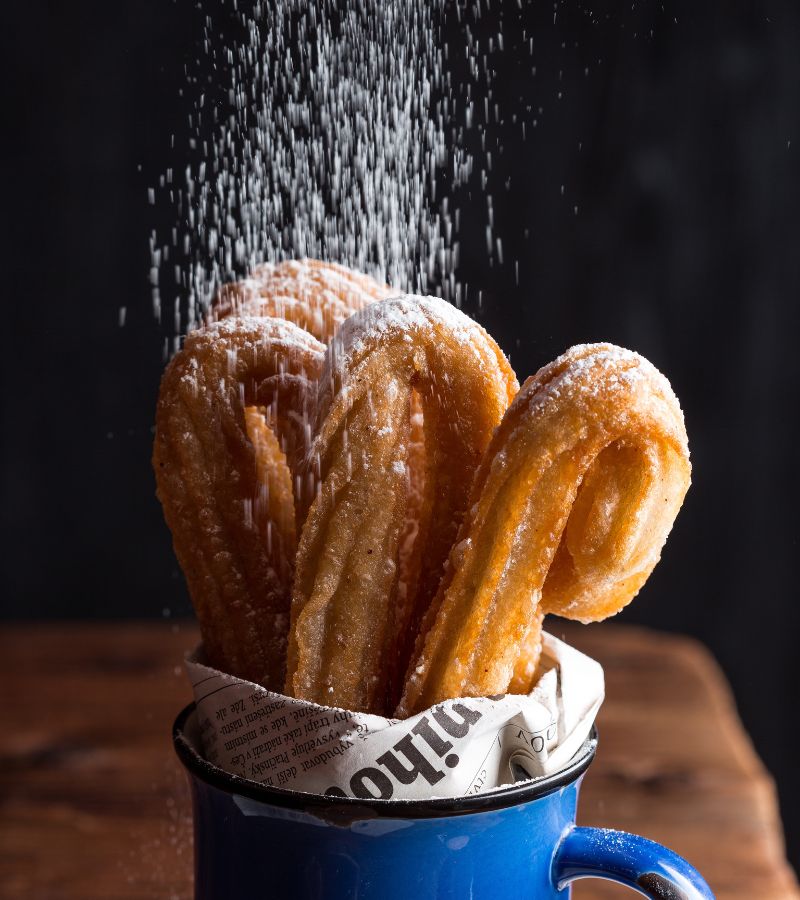 Churros con azúcar